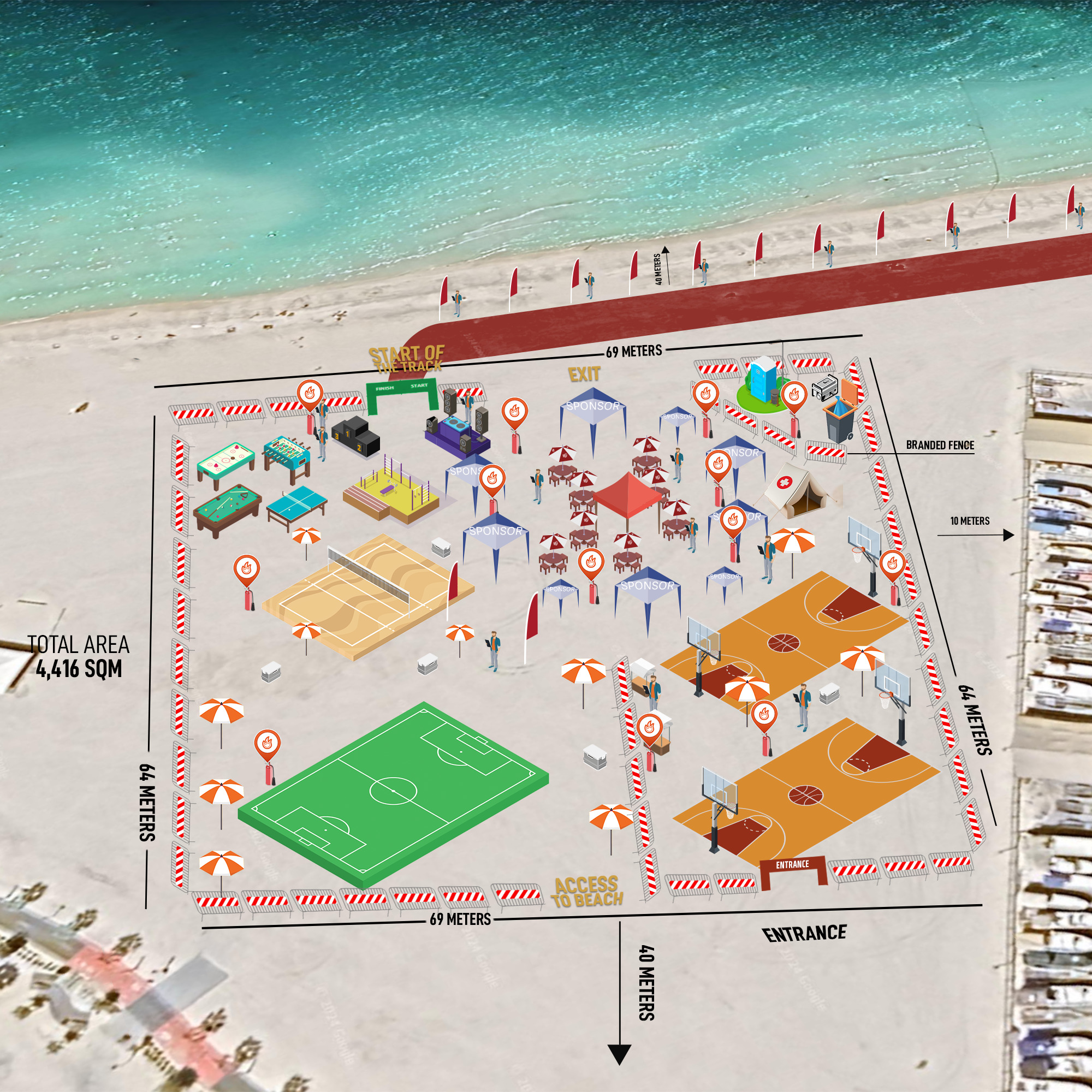 Beach Run Map